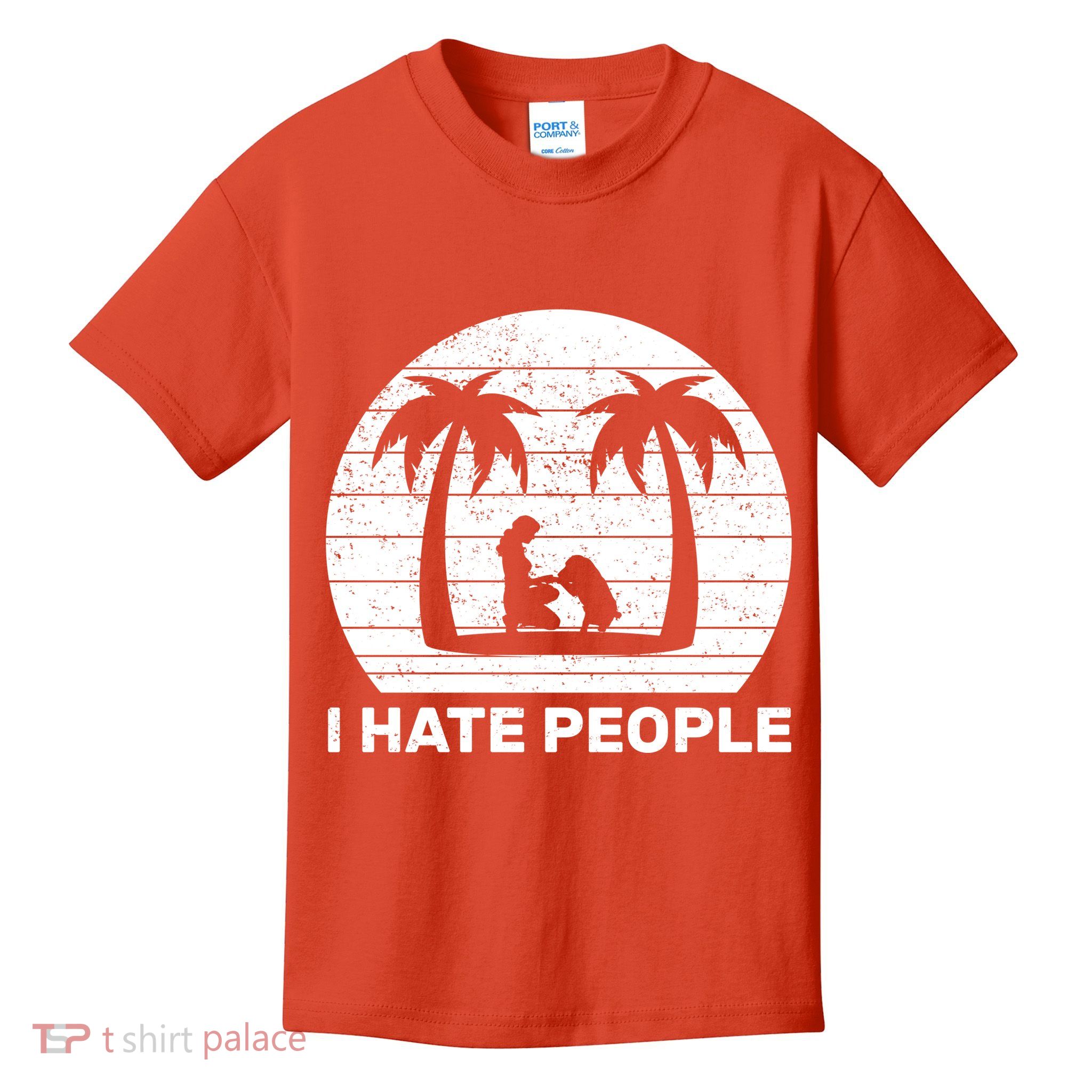 I Hate People Beach Bum Kids T-Shirt