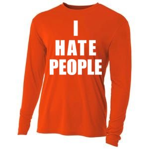 I Hate People Bold Cooling Performance Long Sleeve Crew