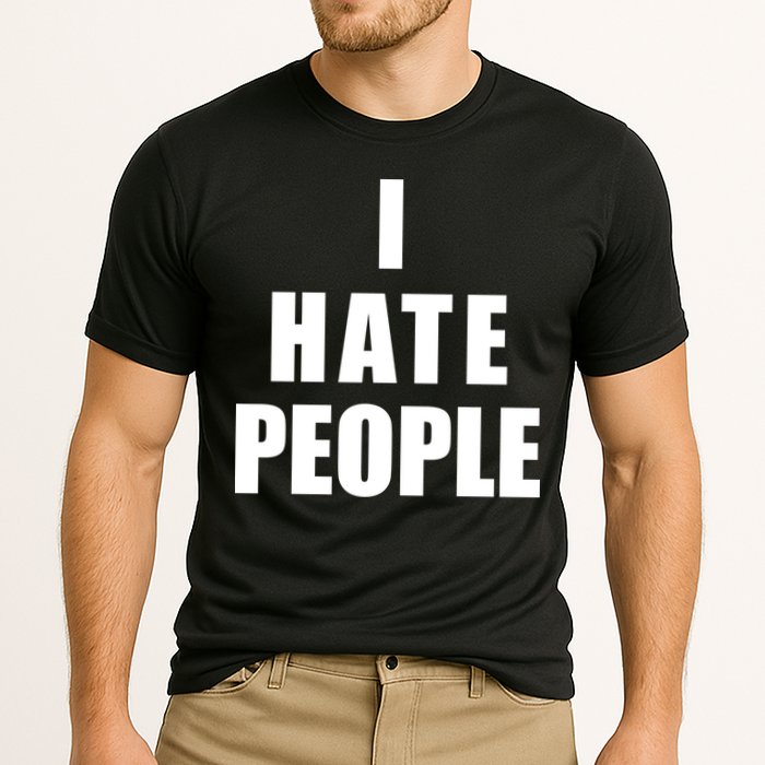 I Hate People Bold Cooling Performance Crew T-Shirt