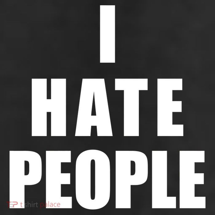 I Hate People Bold 11oz C Handle Ceramic Mug
