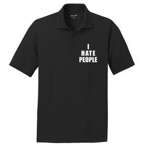 I Hate People Bold PosiCharge RacerMesh Polo