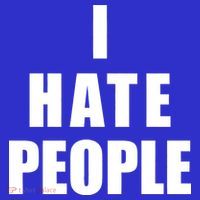 I Hate People Bold Button