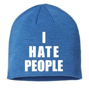 I Hate People Bold Sustainable Beanie