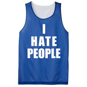 I Hate People Bold Mesh Reversible Basketball Jersey Tank