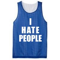 I Hate People Bold Mesh Reversible Basketball Jersey Tank