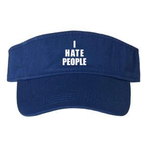 I Hate People Bold Valucap Bio-Washed Visor