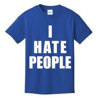 I Hate People Bold Kids T-Shirt