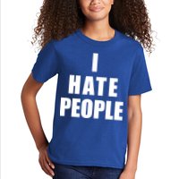I Hate People Bold Kids T-Shirt