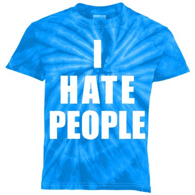 I Hate People Bold Kids Tie-Dye T-Shirt