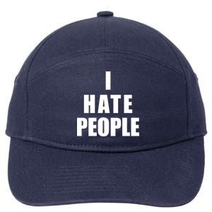 I Hate People Bold 7-Panel Snapback Hat