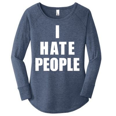 I Hate People Bold Women's Perfect Tri Tunic Long Sleeve Shirt