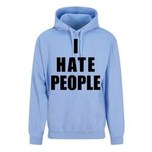 I Hate People Bold Unisex Surf Hoodie