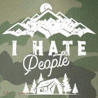 I Hate People Funny Camping Mountains  Legacy Tie Dye Trucker Hat