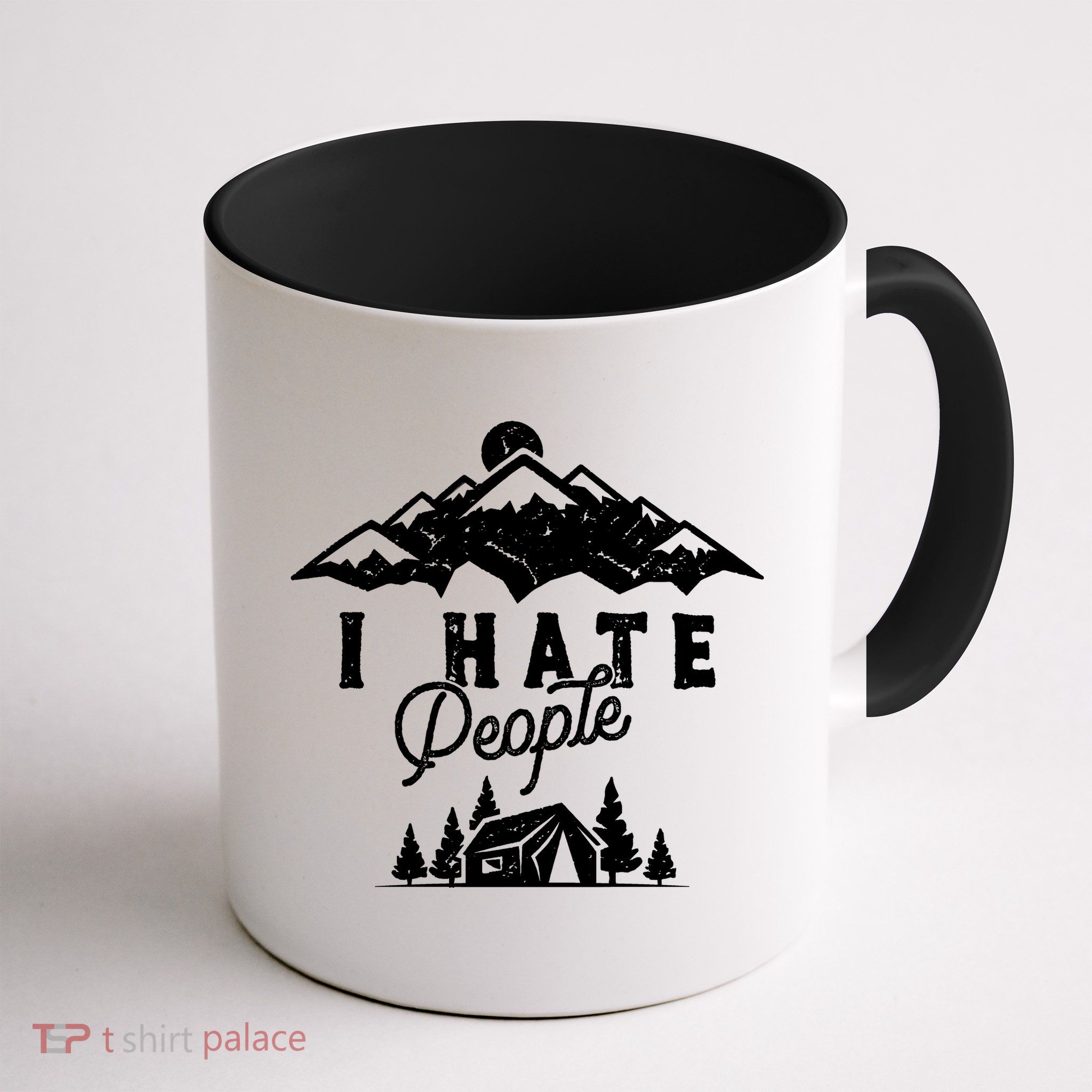 I Hate People Funny Camping Mountains  Mug