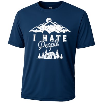 I Hate People Funny Camping Mountains  Performance Shirt