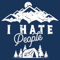 I Hate People Funny Camping Mountains  Youth Performance Sprint T-Shirt