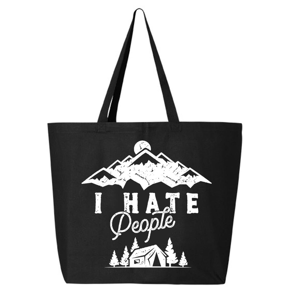 I Hate People Funny Camping Trip 25L Jumbo Tote