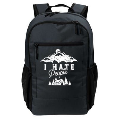 I Hate People Funny Camping Trip Daily Commute Backpack