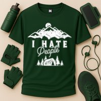 I Hate People Funny Camping Trip Cooling Performance Crew T-Shirt