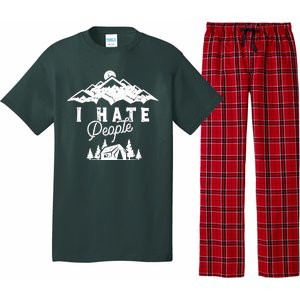 I Hate People Funny Camping Trip Pajama Set