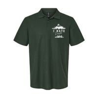 I Hate People Funny Camping Trip Softstyle Adult Sport Polo