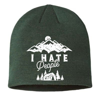 I Hate People Funny Camping Trip Sustainable Beanie