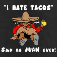 I Hate Tacos Said No Juan Ever Garment-Dyed Fleece Hoodie