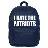 I Hate The Patriots 16 in Basic Backpack