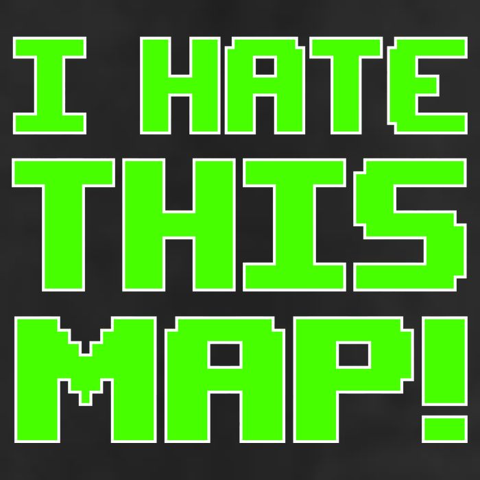 I Hate This Map Funny Gamer 7 Panel Mesh Trucker Snapback Hat
