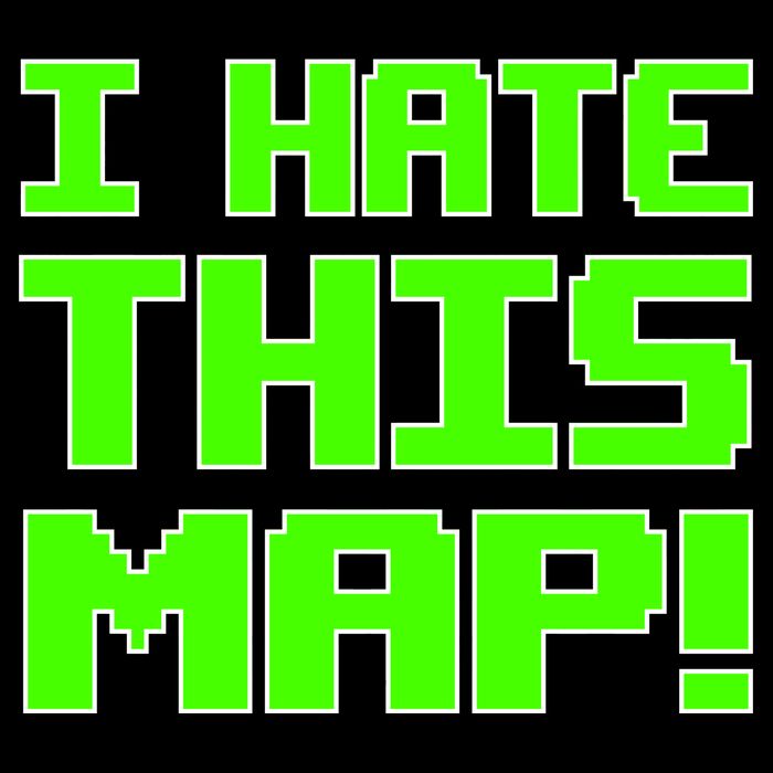 I Hate This Map Funny Gamer Performance Shirt