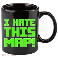 I Hate This Map Funny Gamer 11oz C Handle Ceramic Mug