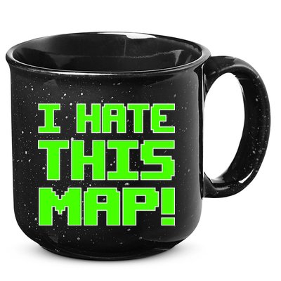 I Hate This Map Funny Gamer 15oz Campfire Ceramic Mug