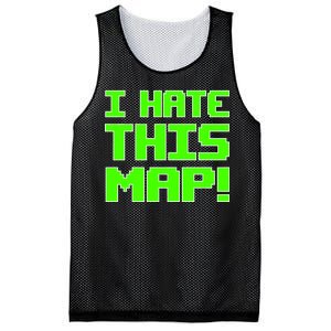 I Hate This Map Funny Gamer Mesh Reversible Basketball Jersey Tank