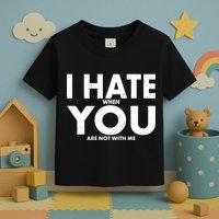 I Hate When You Are Not With Me Toddler T-Shirt