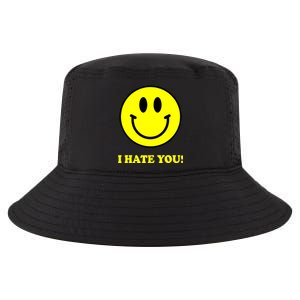 I Hate You Funny Smiley Face Emoji Cool Comfort Performance Bucket Hat