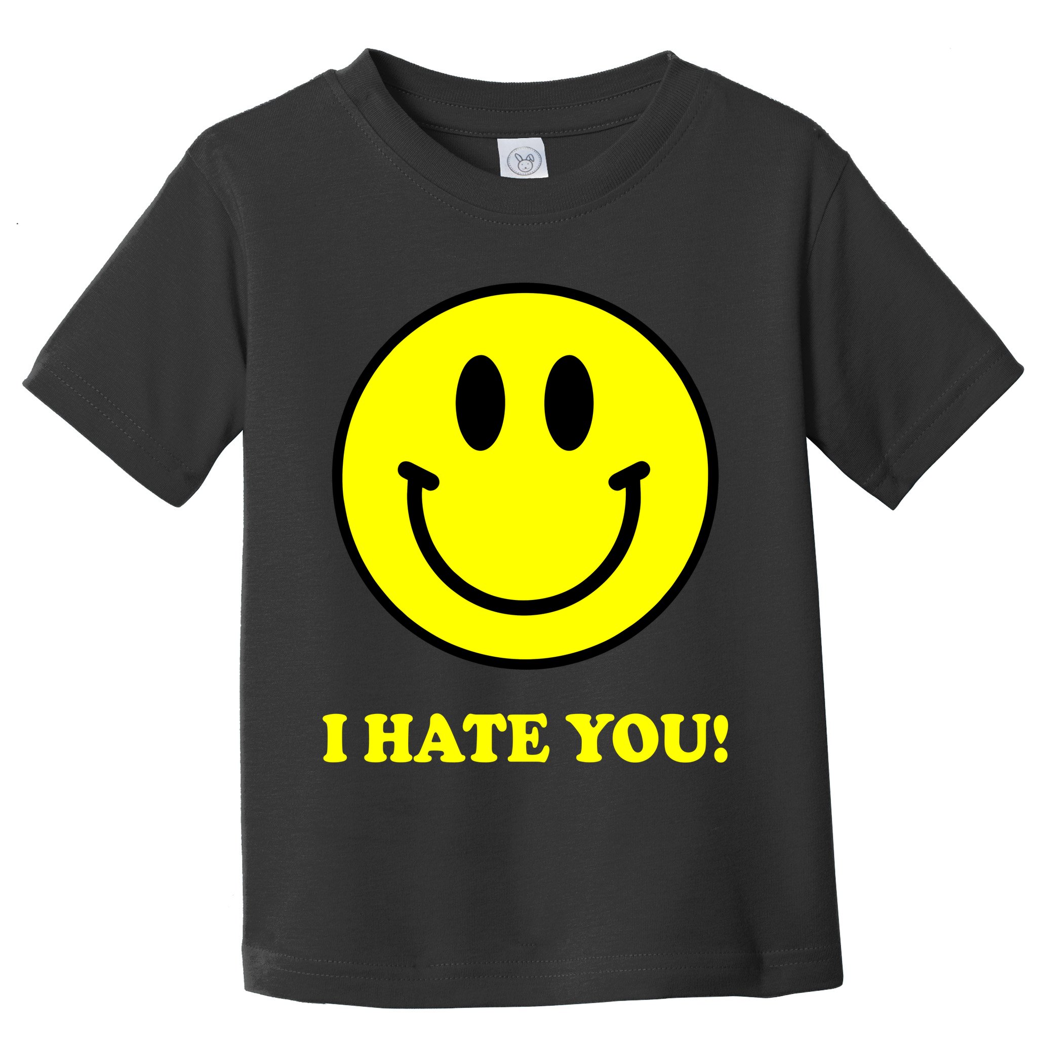 I Hate You Funny Smiley Face Emoji Toddler T-Shirt