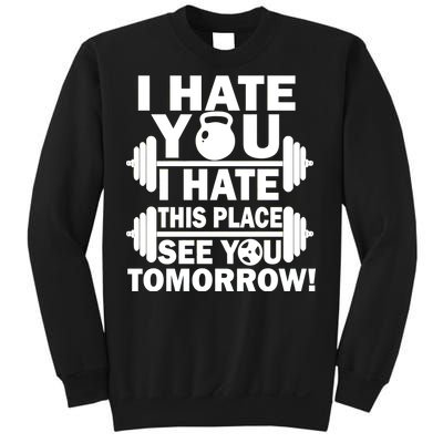 I Hate You This Place See You Tomorrow! Sweatshirt