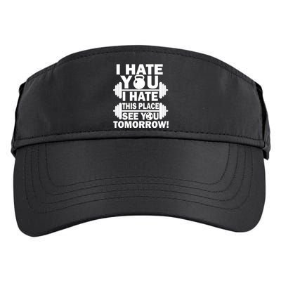 I Hate You This Place See You Tomorrow! Adult Drive Performance Visor
