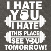 I Hate You This Place See You Tomorrow! Cotton Canvas Backpack