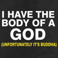 I Have A Body Of A God Buddha Adult Drive Performance Visor