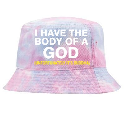 I Have A Body Of A God Buddha Tie-Dyed Bucket Hat