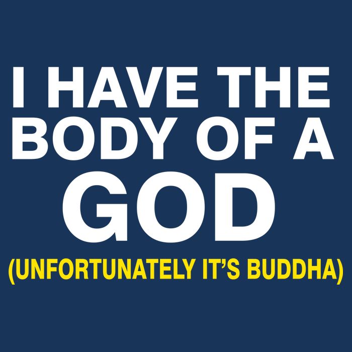 I Have A Body Of A God Buddha Drawstring Bag