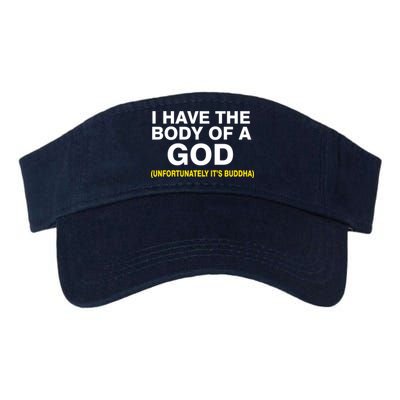 I Have A Body Of A God Buddha Valucap Bio-Washed Visor