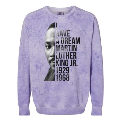 I Have a Dream Martin Luther King Jr. 1929-1968 Colorblast Crewneck Sweatshirt