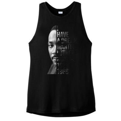 I Have a Dream Martin Luther King Jr. 1929-1968 Ladies PosiCharge Tri-Blend Wicking Tank