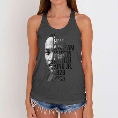 I Have a Dream Martin Luther King Jr. 1929-1968 Women's Knotted Racerback Tank