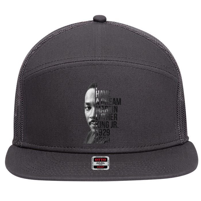 I Have a Dream Martin Luther King Jr. 1929-1968 7 Panel Mesh Trucker Snapback Hat