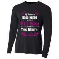 I Have A Good Heart But Bless This Mouth Cooling Performance Long Sleeve Crew
