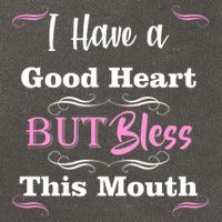 I Have A Good Heart But Bless This Mouth1 Cotton Canvas Backpack