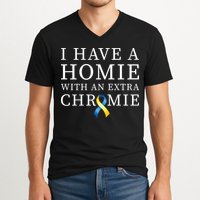 I Have A Homie With An Extra Chromie V-Neck T-Shirt